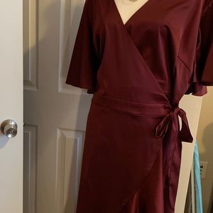 Soprano Dresses - Cabernet colored wrap dress Soprano Dresses - Cabernet colored wrap dress